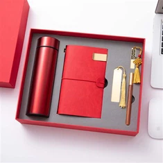 Set kožnih bilježnica i olovki